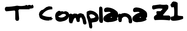 T Complana Z1 font preview